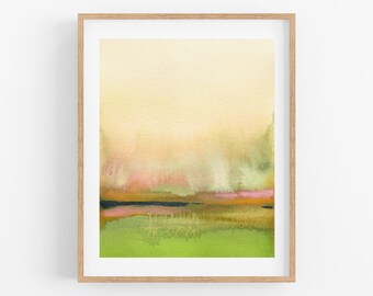 Watercolor Landscape Art Print | 8" x 10" Landscape Art | Country Home Decor | Gallery Wall Art | Artwork by Shop Owner Sarah Martinez