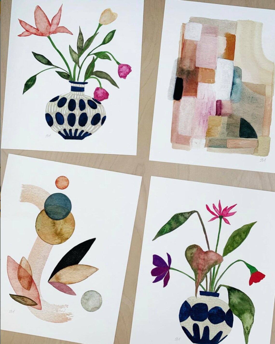 Discounted Art Prints Set. Gallery Wall Art Prints. Watercolor Etsy