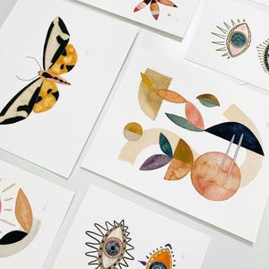 Abstract Floral Art Print. Soft Colors. Wall Decor. Modern Minimalist Gallery Wall Art. Large Art Print. Earth / Nature / New Age Art Print. image 3
