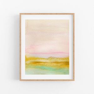 Watercolor Landscape Art Print | 8" x 10" Landscape Art | Country Home Decor | Gallery Wall Art | Artwork by Shop Owner Sarah Martinez