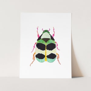 a card with a picture of a bug on it