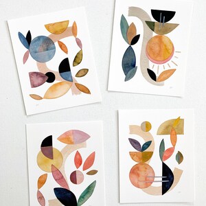 Abstract Floral Art Print. Soft Colors. Wall Decor. Modern Minimalist Gallery Wall Art. Large Art Print. Earth / Nature / New Age Art Print. image 4