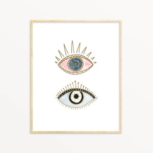 Hand Painted Louis Vuitton Evil Eye Artwork