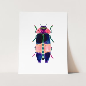 Watercolor Beetle.  Watercolor Beetle Art Print. Kids Room Decor.  Watercolor Bug.  Beetle Wall Art.  Colorful Insect Art.  Boys Room Art.
