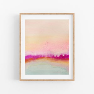 Watercolor Landscape Art Print | 8" x 10" Landscape Art | Country Home Decor | Gallery Wall Art | Artwork by Shop Owner Sarah Martinez