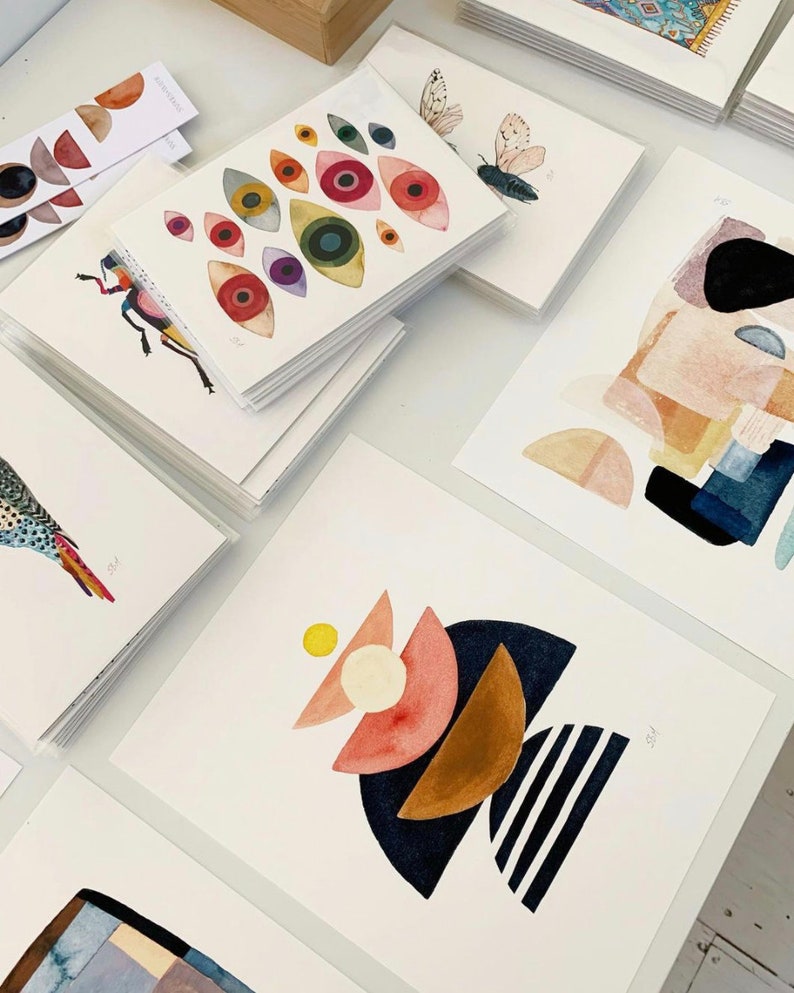 Discounted Art Prints Set. Gallery Wall Art Prints. Watercolor Etsy