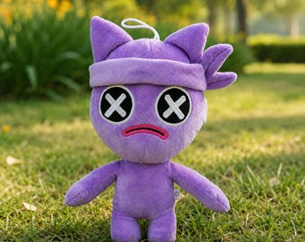 Goober Gutz Reversible Plush Poppy Playtime Chapter 5 Wrongside Outimals Purple Cat Doll Creepy Cute Horror Game Fan Gift Zipper Toy