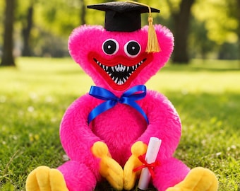 Kissy Missy Plush Toy, Pink Monster Stuffed Animal, Poppy Playtime Horror Game Doll, Creepy Cute Gamer Birthday Gift