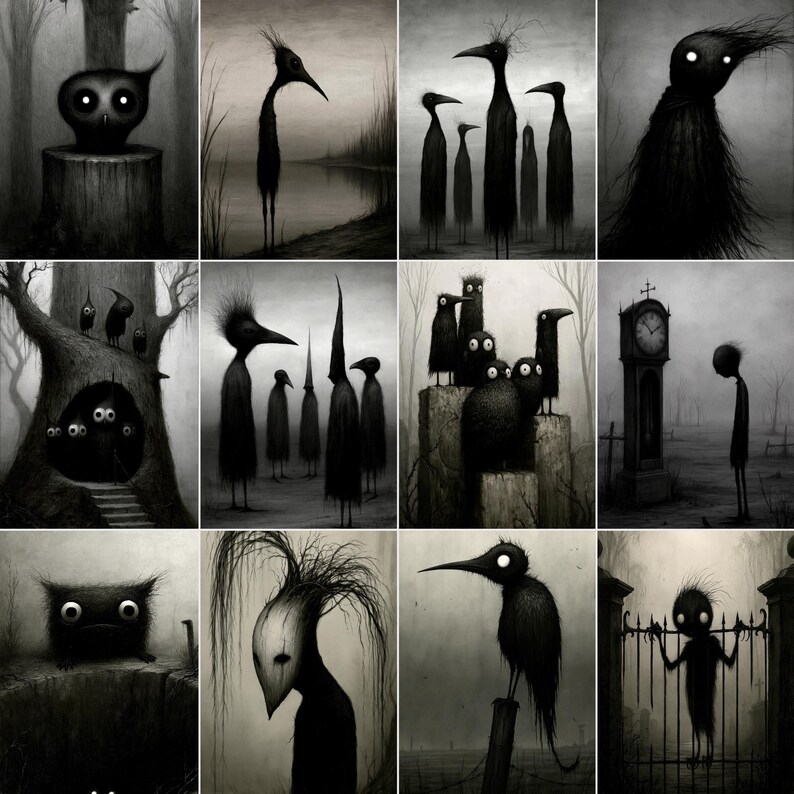 Dark Whimsical Gothic Junk Journal Kit 240 Pages Spooky Macabre ...