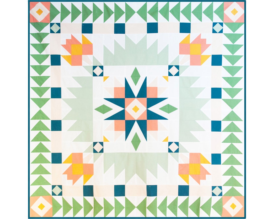 Medallion Milestone Quilt Pattern PDF Etsy