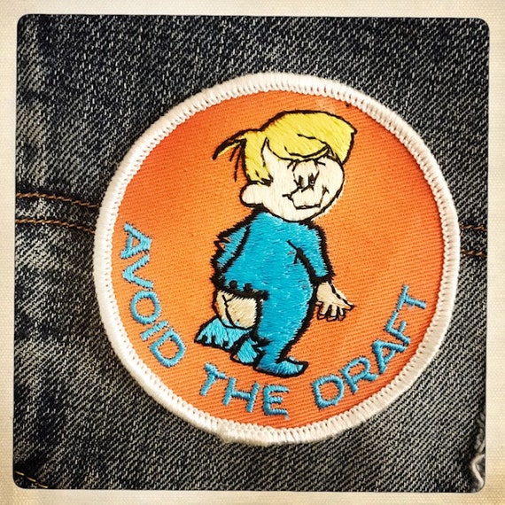 CUTE! – 'Avoid the Draft' Round Patch Authentic V… - image 7