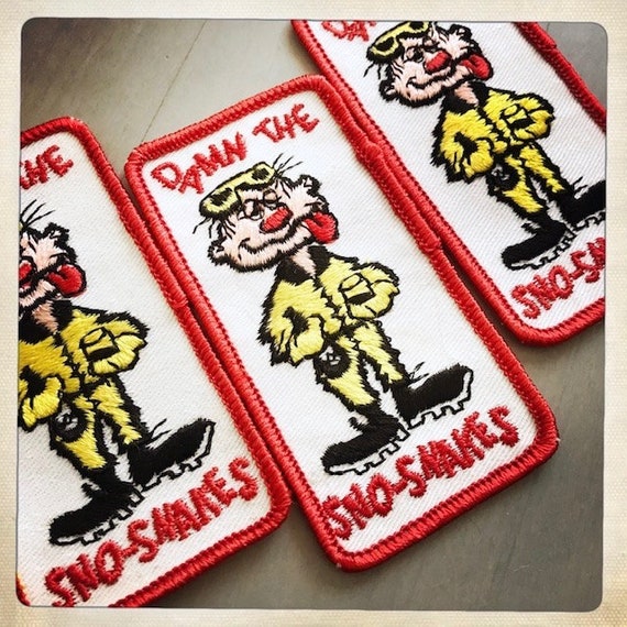 Damn the Sno-Snakes – Rectangle Patch Authentic V… - image 5
