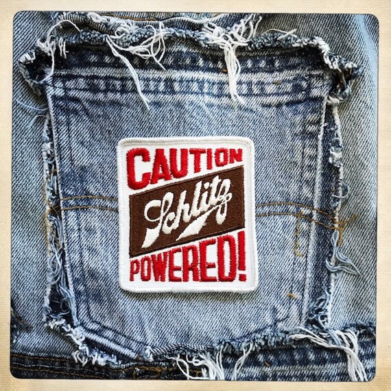 CAUTION SCHLITZ POWERED – Rectangle Schlitz Beer … - image 4