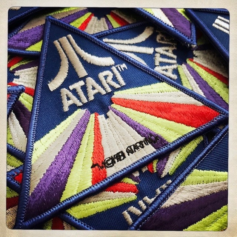 ATARI: Large RARE Authentic Vintage 70s 80s Triangle Patch GEEK Nerd Gamer Video Game Co image 8