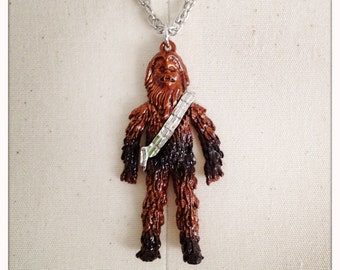 CHEWBACCA - AUTHENTIC NOS Vintage 70s Star Wars Necklace