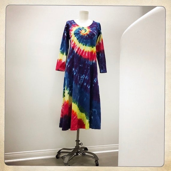 Stunning Vintage 70s TIE DYE Peanut Punch Casual … - image 6