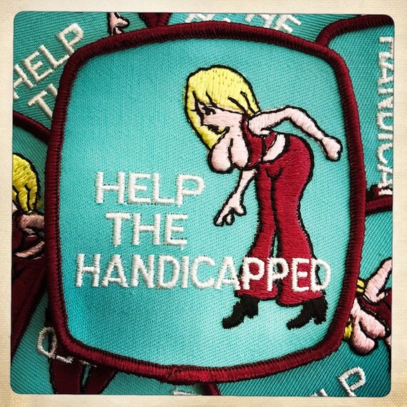 BOOBS! – 'Help the Handicapped' Rectangle Patch A… - image 4