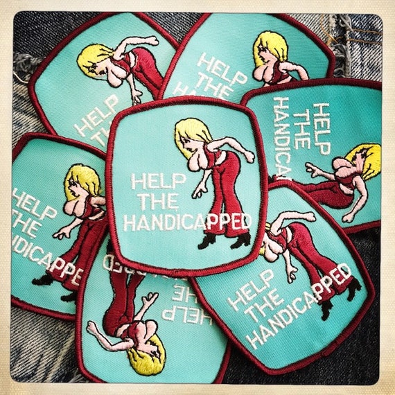 BOOBS! – 'Help the Handicapped' Rectangle Patch A… - image 8