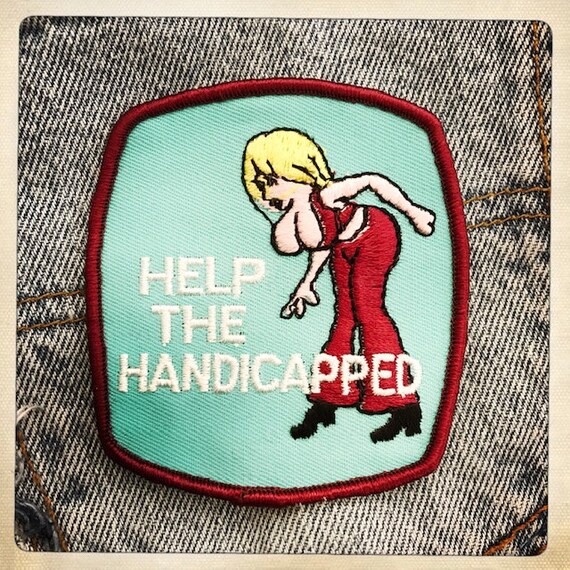 BOOBS! – 'Help the Handicapped' Rectangle Patch A… - image 7