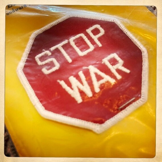 STOP! – PICK-A-PATCH 'Stop War' Stop Sign Patch A… - image 3