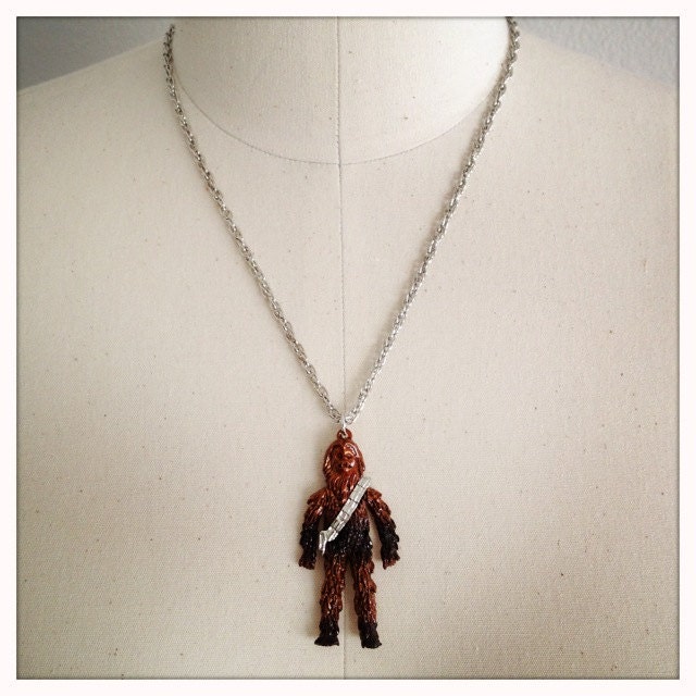 Star Wars Chewbacca silver necklace rockabilly retro vintage pin up girl ewok 
