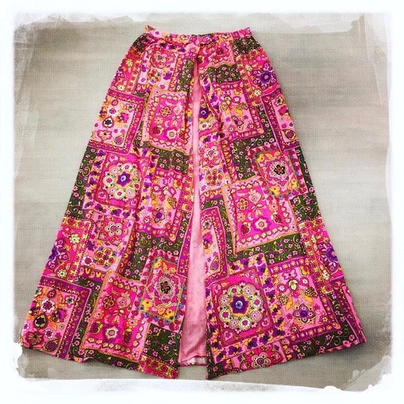 MODTASTIC! - Vintage 60s 70s Trippy Floral Maxi S… - image 6