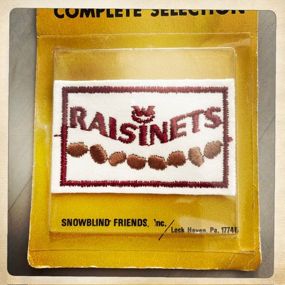 DELISH! – Emblems RAISINETS Candy Rectangle Patch… - image 1