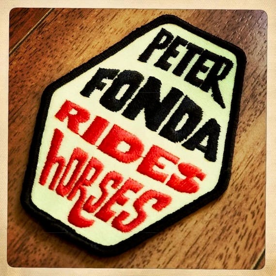 PETER FONDA Rides Horses Patch ~ Authentic Vintag… - image 5