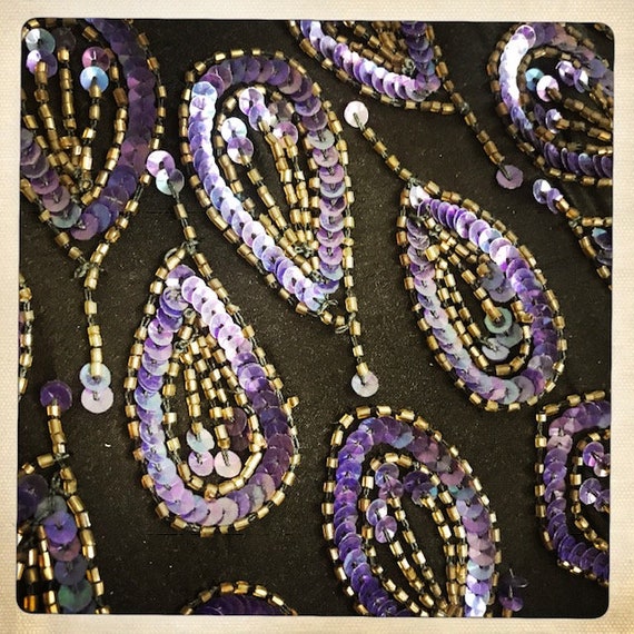 GORGEOUS! Vintage 70s Sequin Beaded Indian Coutur… - image 7