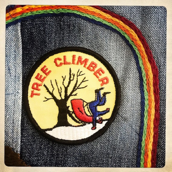SLED! – 'TREE CLIMBER' Rectangle Patch Authentic … - image 4