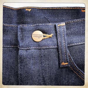 Size 27W x 32L – COOL! Vintage 70s NOS Deadstock WRANGLER Regular Fit Boot Cut Denim Jeans image 4