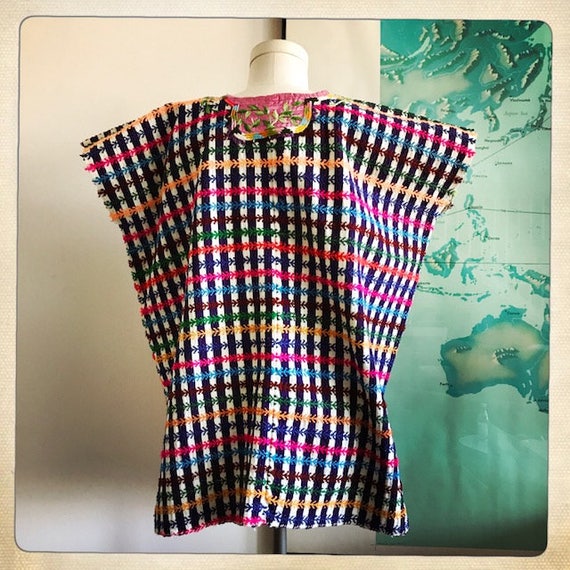 Stunning Traditional Vintage Guatemalan HUIPIL 70… - image 5