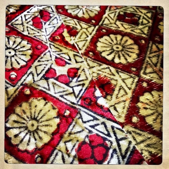 INSANE! - Dramatic Macrame / Maroon Velvet Hand-B… - image 8