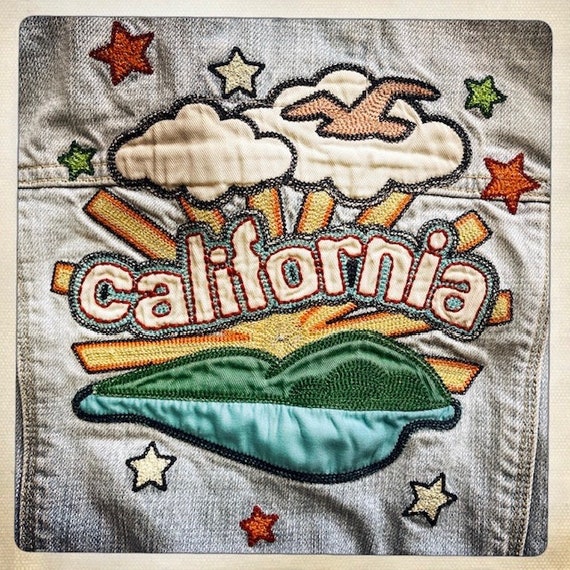 RAD! Amazing Vintage Embroidered CALIFORNIA Holli… - image 3