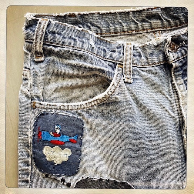 RAD! - Super 70s Heavily Patched Distressed Hippie Boho RAD! - Super 70s Heavily Patched Distressed Hippie Boho