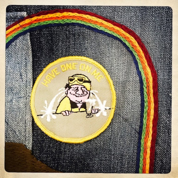 Have One on Me Drinking Patch Authentic Vintage 6… - image 8