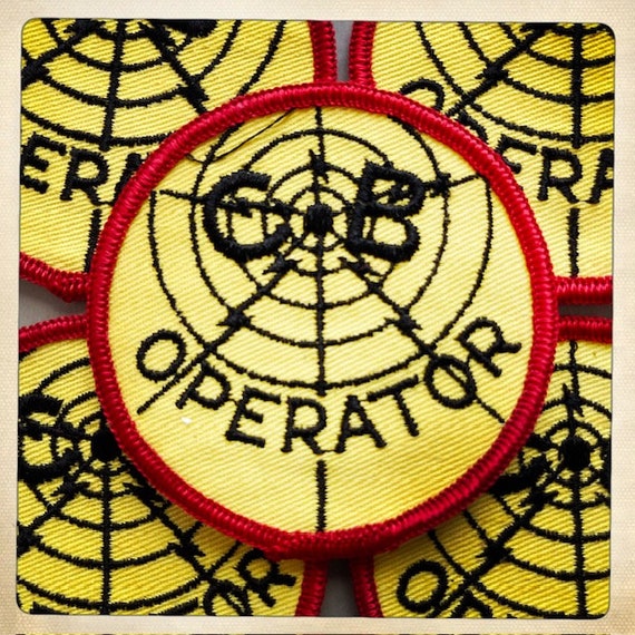CB OPERATOR – Round Patch Authentic Vintage 60s 7… - image 3