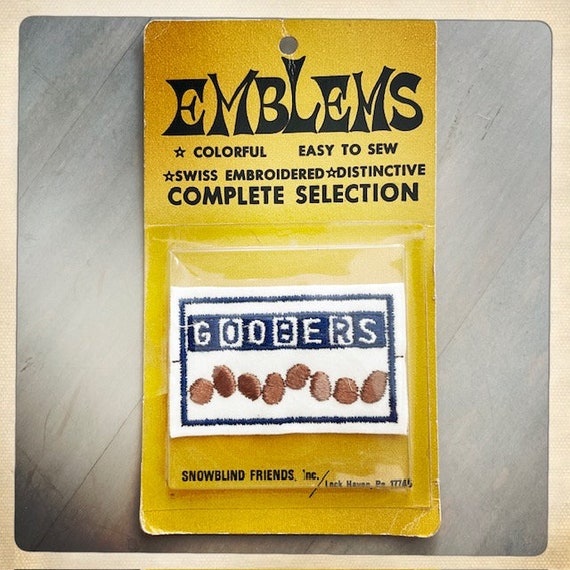 Mmmm! – Emblems GOOBERS Candy Rectangle Patch Aut… - image 2