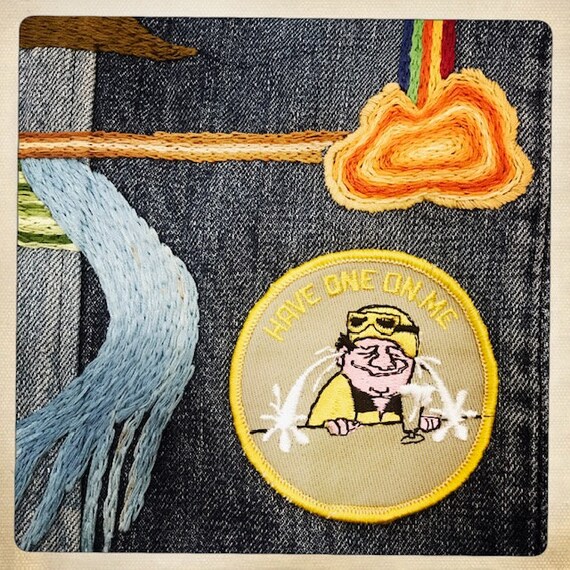 Have One on Me Drinking Patch Authentic Vintage 6… - image 10