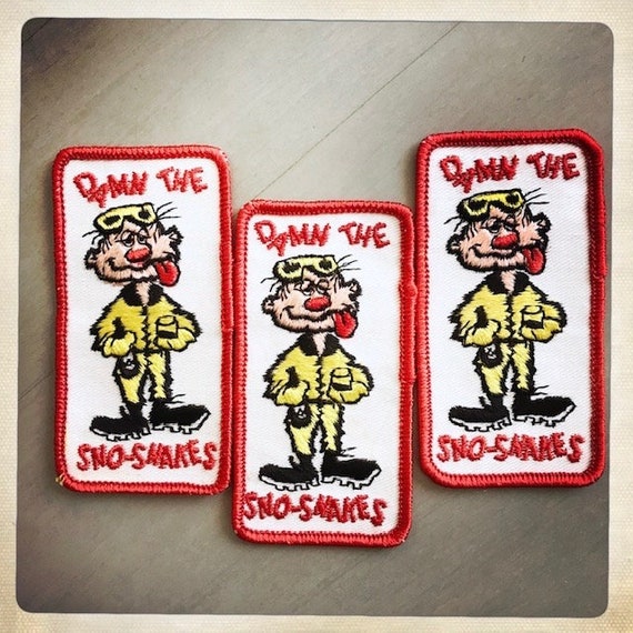 Damn the Sno-Snakes – Rectangle Patch Authentic V… - image 4