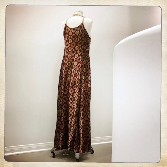 INSANE! - Dramatic Macrame / Maroon Velvet Hand-B… - image 6