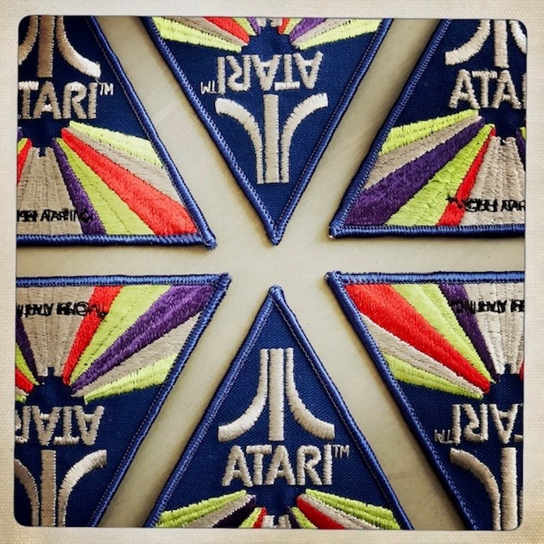 ATARI: Large RARE Authentic Vintage 70s 80s Triangle Patch GEEK Nerd Gamer Video Game Co image 7