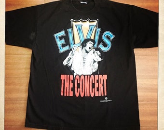 ELVIS the Tour Vintage ELVIS Black Crew Neck T Shirt - Size Adult XL