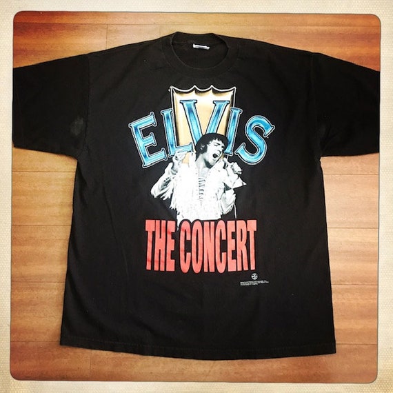 ELVIS the Tour Vintage ELVIS Black Crew Neck T Shi