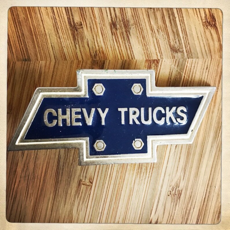 Needs Repair Rocker Western Vintage Chevy Trucks Logo Rocker Etsy