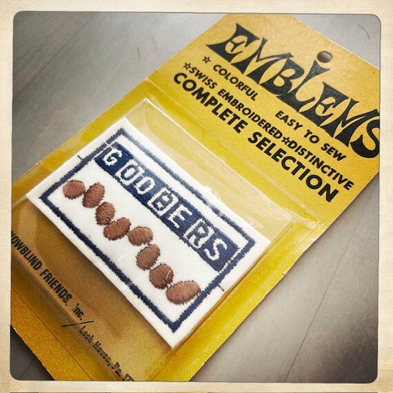 Mmmm! – Emblems GOOBERS Candy Rectangle Patch Aut… - image 3