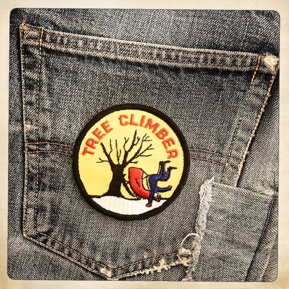 SLED! – 'TREE CLIMBER' Rectangle Patch Authentic … - image 7