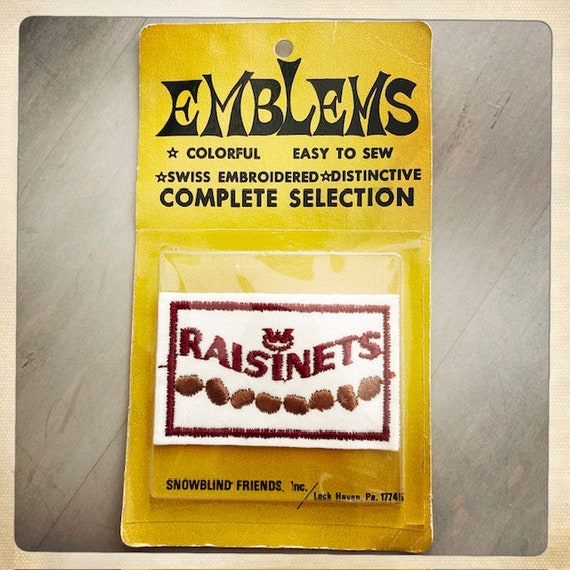 DELISH! – Emblems RAISINETS Candy Rectangle Patch… - image 2