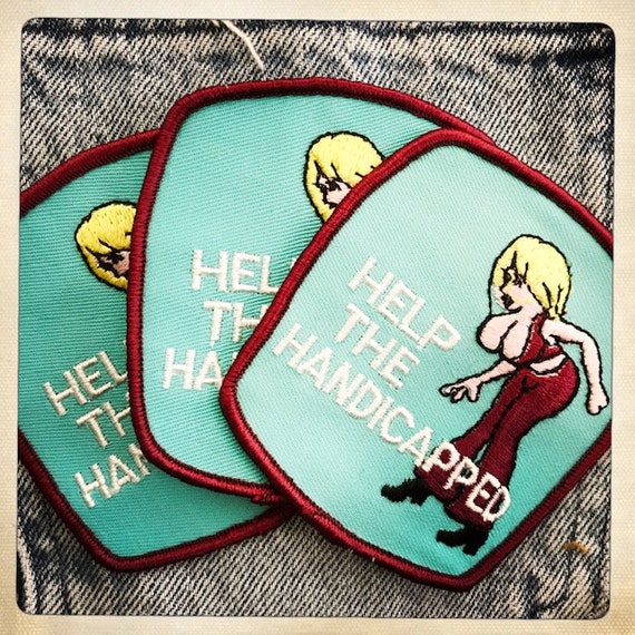 BOOBS! – 'Help the Handicapped' Rectangle Patch A… - image 3