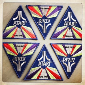 ATARI: Large RARE Authentic Vintage 70s 80s Triangle Patch GEEK Nerd Gamer Video Game Co image 4